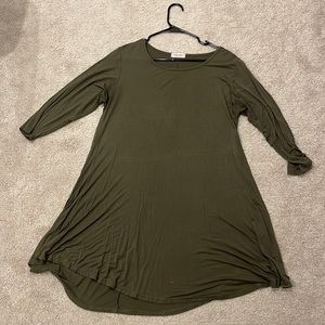 Army Green Tshirt dress